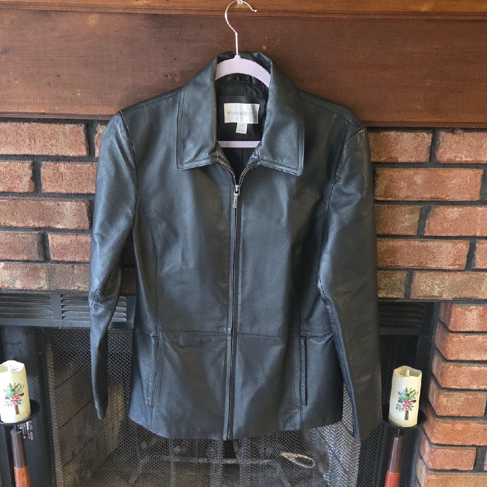 Worthington Black Leather Jacket